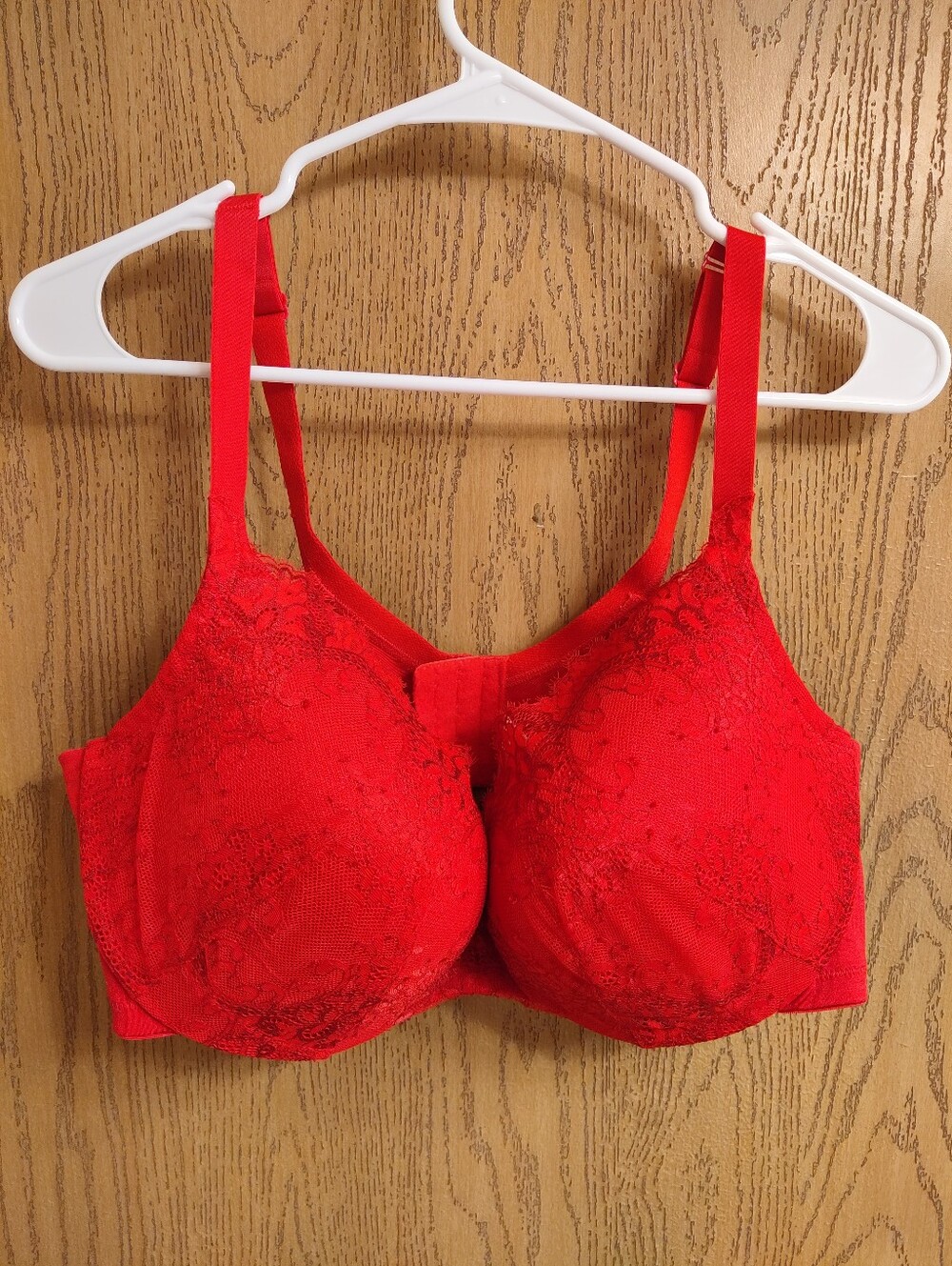Cacique Red Lace Full-Coverage Bra